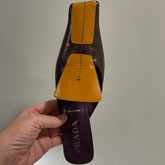 Prada Purplish Slip On Square Toe Mules shoes - Picture 7 of 7